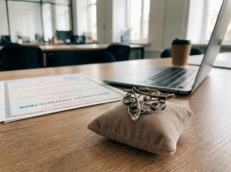 Сертификат на брошь